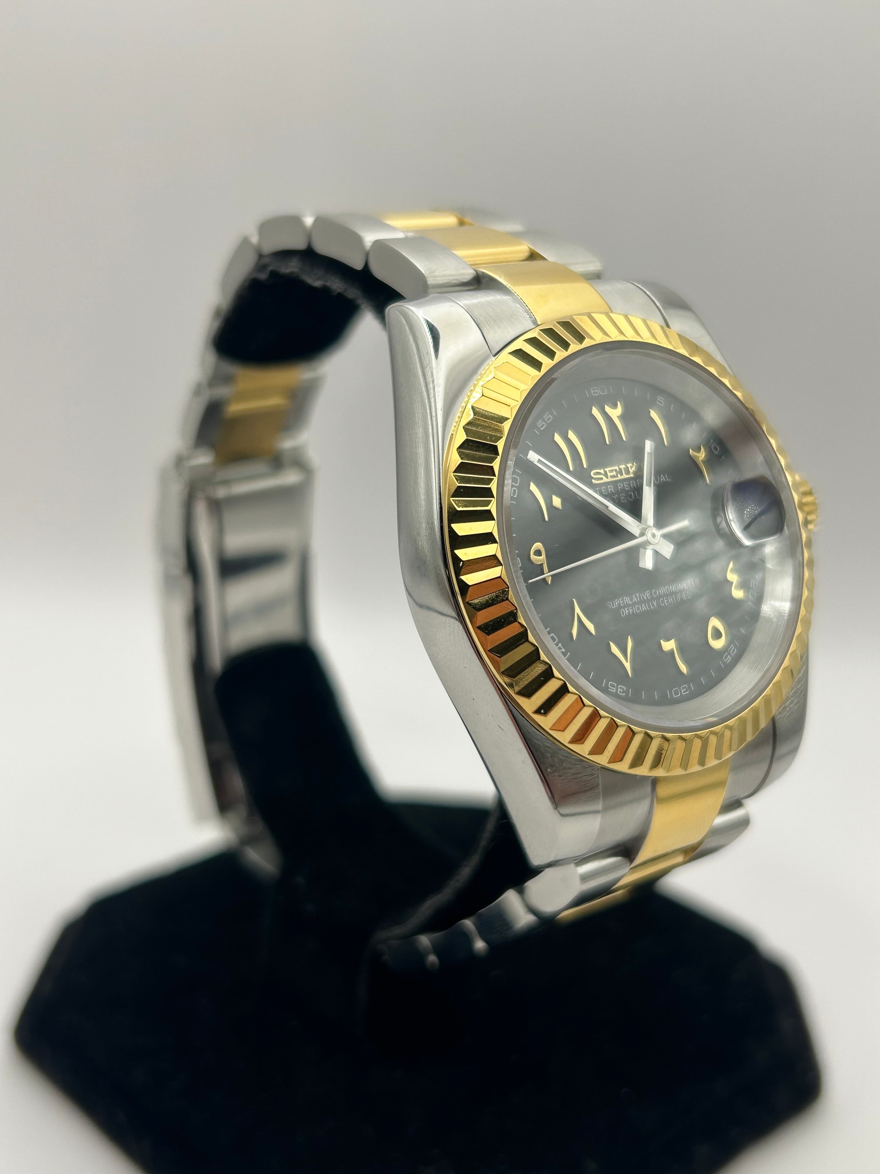 Seiko Arabic Golden/Black